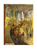 The New Yorker Cover - October 9, 1954 Giclee-trykk av Ludwig Bemelmans The New Yorker Cover - October 9, 1954 Giclee-trykk av Ludwig Bemelmans