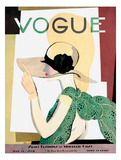 Vogue Cover - May 1928 Gicleetryck av Pierre Mourgue Vogue Cover - May 1928 Gicleetryck av Pierre Mourgue