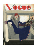 Vogue - March 1929 Gicleetryck av Pierre Mourgue Vogue - March 1929 Gicleetryck av Pierre Mourgue