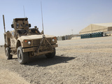 An Oshkosh M-ATV Sits Parked at Camp Leatherneck, Afghanistan Photographic Print by  Stocktrek Images