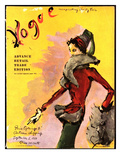 Vogue Cover - September 1937 Lámina giclée de primera calidad por Christian Berard