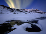 Northern Lights in Skittendalen Valley, Troms County, Norway Photographie par  Stocktrek Images