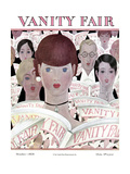 Vanity Fair Cover - October 1928 Lámina giclée por Georges Lepape