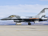 An F-16A Fighting Falcon of the Famous US Navy Topgun Naval Fighter Weapons School Photographic Print by  Stocktrek Images