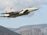 A U.S. Air Force F-15C Eagle in Flight over Spain Photographic Print by  Stocktrek Images