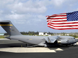C-17 Globemaster III Sits on the Flightline at Wake Island Photographic Print by  Stocktrek Images
