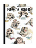 The New Yorker Cover - December 23, 2002 Giclee-trykk av Barry Blitt The New Yorker Cover - December 23, 2002 Giclee-trykk av Barry Blitt