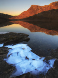 Ice Flakes in the Shadows of Skittendalen Valley in Troms County, Norway Photographic Print by  Stocktrek Images