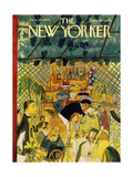 The New Yorker Cover - June 26, 1954 Giclee-trykk av Ludwig Bemelmans The New Yorker Cover - June 26, 1954 Giclee-trykk av Ludwig Bemelmans