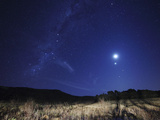 The Moon, Venus, Mars and Spica in a Quadruple Conjunction Photographic Print by  Stocktrek Images
