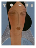 Vogue Cover - September 1929 Giclee-trykk av Eduardo Garcia Benito Vogue Cover - September 1929 Giclee-trykk av Eduardo Garcia Benito