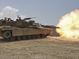 Stocktrek Images - Marines Bombard Through a Live Fire Range Using M1A1 Abrams Tanks Fotografická reprodukce Stocktrek Images - Marines Bombard Through a Live Fire Range Using M1A1 Abrams Tanks Fotografická reprodukce