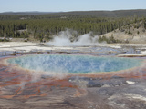 Grand Prismatic Spring, Midway Geyser Basin Geothermal Area, Yellowstone National Park, Wyoming Photographic Print by  Stocktrek Images