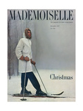 Mademoiselle Cover - December 1947 Giclee-trykk av George Barkentin Mademoiselle Cover - December 1947 Giclee-trykk av George Barkentin