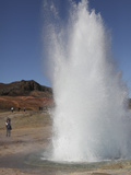 Eruption of Strokkur Geysir, Iceland Photographic Print by  Stocktrek Images
