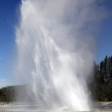 Daisy Geyser Erupting, Upper Geyser Basin Geothermal Area, Yellowstone National Park Photographic Print by  Stocktrek Images