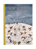 The New Yorker Cover - February 5, 1955 Giclee-trykk av Ludwig Bemelmans The New Yorker Cover - February 5, 1955 Giclee-trykk av Ludwig Bemelmans
