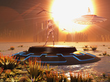 A Distant Alien World That Orbits Close to its Sun Photographie par  Stocktrek Images