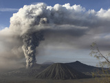 Eruption of Ash Cloud from Mount Bromo Volcano, Tengger Caldera, Java, Indonesia Photographic Print by  Stocktrek Images