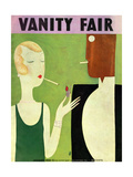 Vanity Fair Cover - January 1930 Giclee-trykk av Eduardo Garcia Benito Vanity Fair Cover - January 1930 Giclee-trykk av Eduardo Garcia Benito