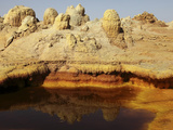 Potassium Salt Deposits, Dallol Geothermal Area, Danakil Depression, Ethiopia Photographic Print by  Stocktrek Images