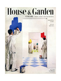 House & Garden Cover - March 1950 Lámina giclée por Herbert Matter House & Garden Cover - March 1950 Lámina giclée por Herbert Matter