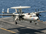 A US Navy E-2C Hawkeye Prepares to Land Aboard USS Eisenhower Photographic Print by  Stocktrek Images