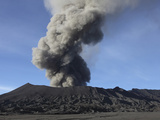 Eruption of Ash Cloud from Mount Bromo Volcano, Tengger Caldera, Java, Indonesia Photographic Print by  Stocktrek Images