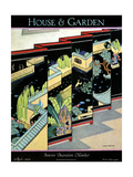 House & Garden Cover - April 1925 Giclee-trykk av H. George Brandt