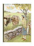 The New Yorker Cover - June 11, 1955 Giclee-trykk av Perry Barlow The New Yorker Cover - June 11, 1955 Giclee-trykk av Perry Barlow