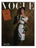 Vogue Cover - June 1943 Lámina giclée de primera calidad por John Rawlings Vogue Cover - June 1943 Lámina giclée de primera calidad por John Rawlings