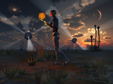 Artist's Concept of a Quest to Find New Forms of Energy Photographic Print by  Stocktrek Images