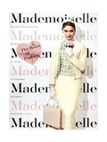Mademoiselle Cover - February 1955 Giclee-trykk av George Barkentin Mademoiselle Cover - February 1955 Giclee-trykk av George Barkentin