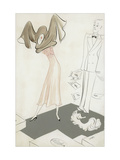 Vogue - January 1934 Giclee-trykk av Eduardo Garcia Benito Vogue - January 1934 Giclee-trykk av Eduardo Garcia Benito