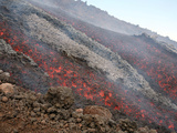 Lava Flow During Eruption of Mount Etna Volcano, Sicily, Italy Photographic Print by  Stocktrek Images
