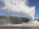 Castle Geyser Eruption, Upper Geyser Basin Geothermal Area, Yellowstone National Park, Wyoming Photographic Print by  Stocktrek Images