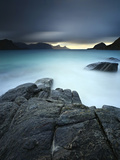 A Long Exposure Scene at Haukland Beach in Lofoten, Norway Photographic Print by  Stocktrek Images