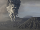 Eruption of Ash Cloud from Mount Bromo Volcano, Tengger Caldera, Java, Indonesia Photographic Print by  Stocktrek Images