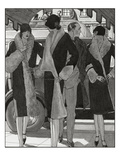 Vogue - November 1927 Gicleetryck av Pierre Mourgue Vogue - November 1927 Gicleetryck av Pierre Mourgue