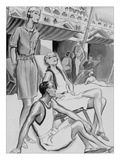 Vogue - December 1929 Giclee-trykk av René Bouét-Willaumez