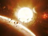 Artist's Concept of 51 Pegasi Photographic Print by  Stocktrek Images