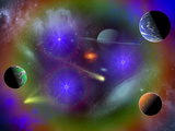 Conceptual Image of a Scene in Outer Space Photographic Print by  Stocktrek Images