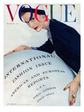 Vogue Cover - March 1953 Giclee-trykk av Erwin Blumenfeld