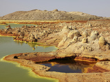 Potassium Salt Deposits, Dallol Geothermal Area, Danakil Depression, Ethiopia Photographic Print by  Stocktrek Images
