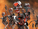 Fierce Androids Riot the City of Tokyo in 2037 Photographic Print by  Stocktrek Images