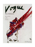 Vogue Cover - April 1946 Lámina giclée de primera calidad por Carl 