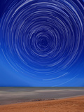 Star Trails around the South Celestial Pole at the Beach in Miramar, Argentina Photographic Print by Stocktrek Images Star Trails around the South Celestial Pole at the Beach in Miramar, Argentina Photographic Print by Stocktrek Images