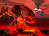 War of the Worlds Photographic Print by  Stocktrek Images