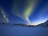 Aurora Borealis over Skittendalen Valley in Troms County, Norway Photographic Print by  Stocktrek Images