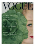 Vogue Cover - February 1953 Giclee-trykk av Erwin Blumenfeld
